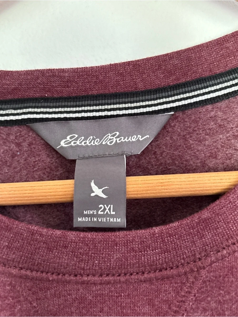 Eddie Bauer Fleece Crewneck Sweatshirt Men’s 2XL NEW Layering Outdoor Cozy A17
